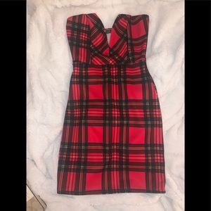 Red Plaid Dress